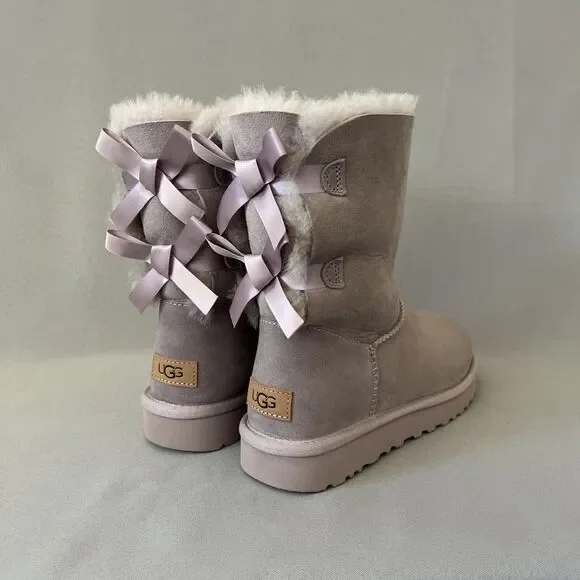 SORRY ITEM SOLD!!! Bailey Bow Purple Shearling Suede Wool Coquette Festival - Picture 11 of 16